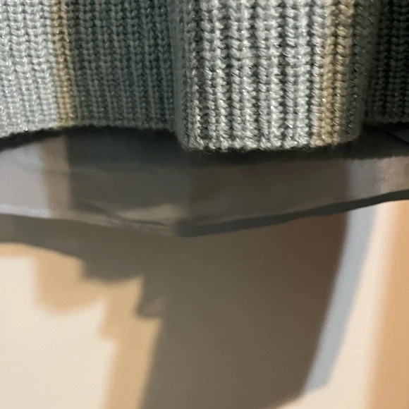 Lucky brand light blue with sparkles sweater.  Size XL - Picture 3 of 7